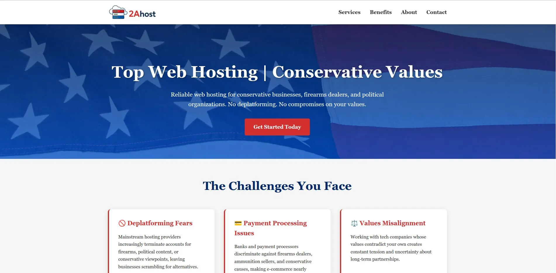 2ahost.com website by Twining Original Design