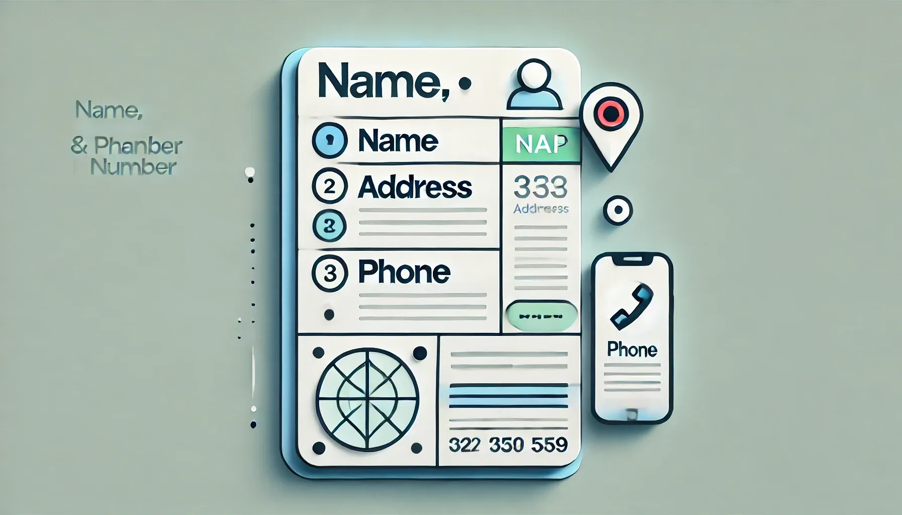 Consistent Name, Address, and Phone Number (NAP)