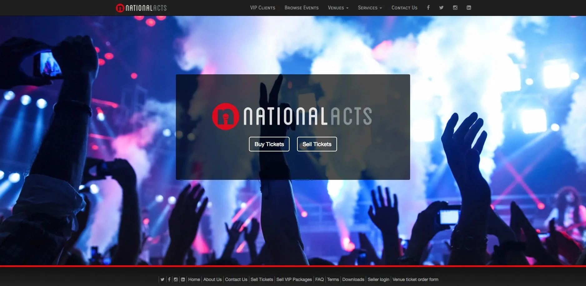 National-acts.com website by Twining Original Design
