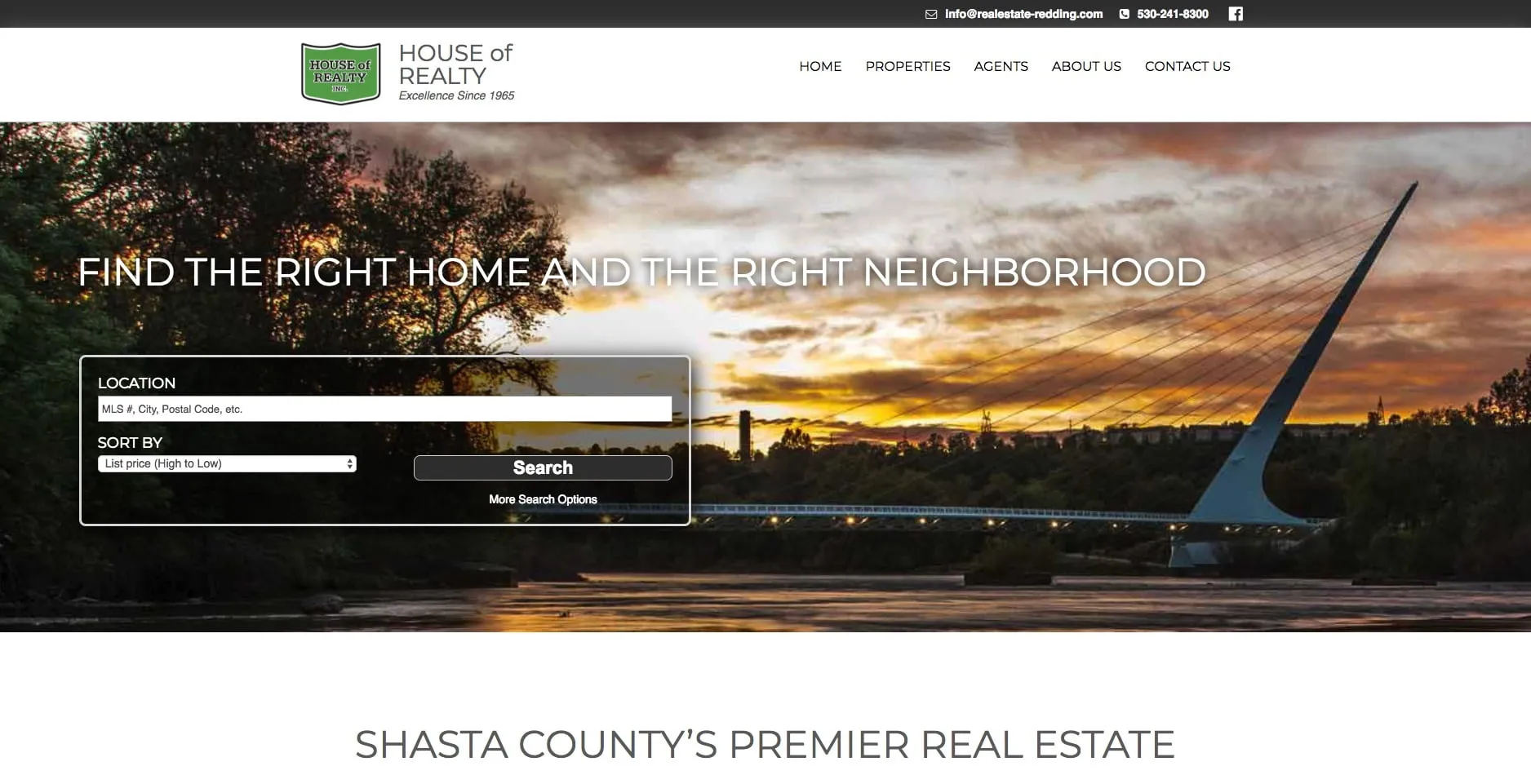 Realestate-redding.com website by Twining Original Design