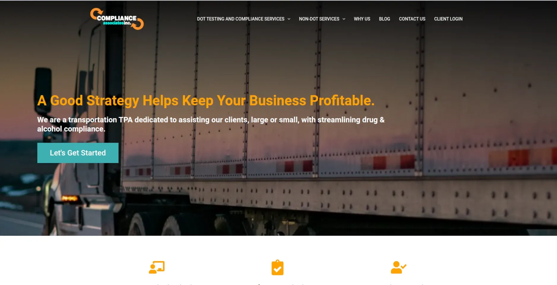 complianceassociatesinc.com website by Twining Original Design