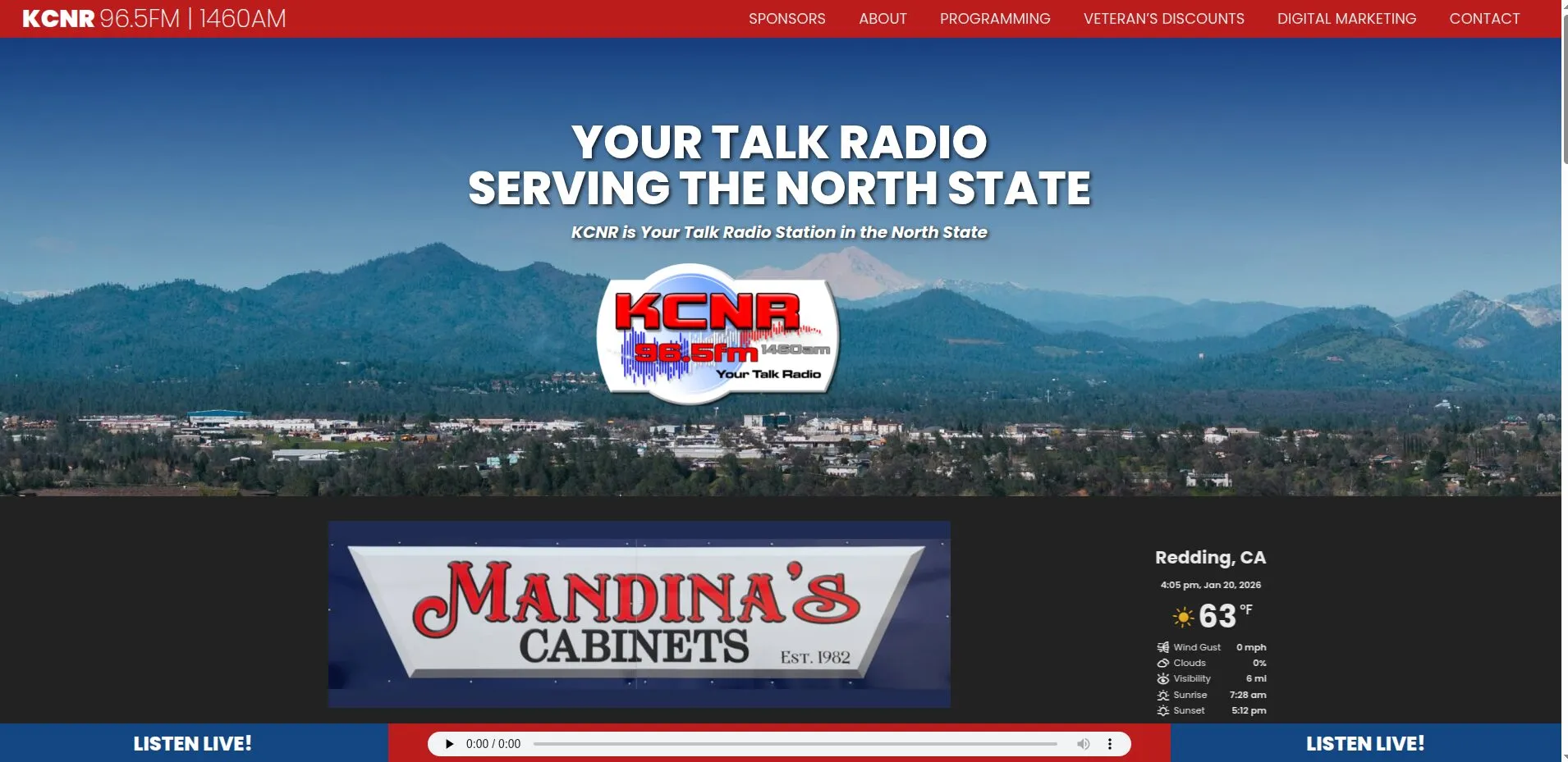kcnr1460.com website by Twining Original Design