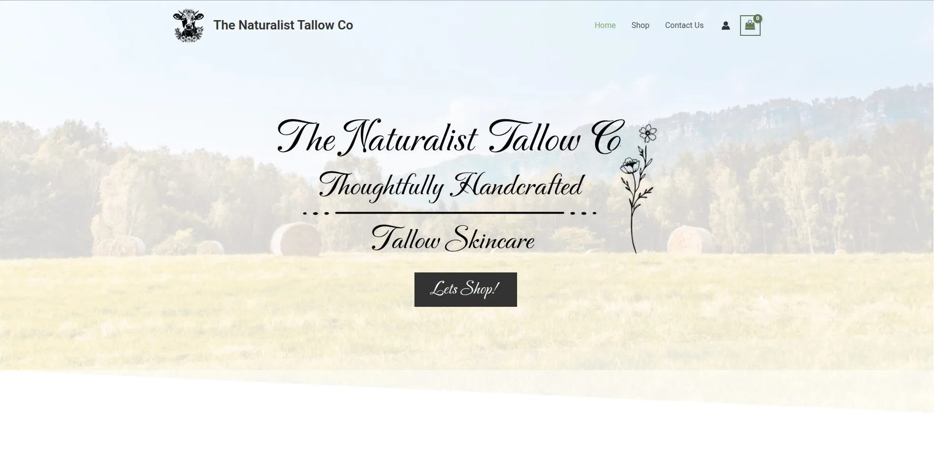 thenaturalisttallowco.com website by Twining Original Design